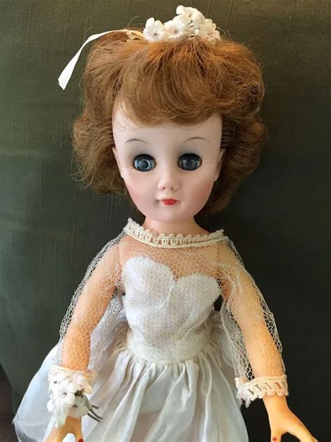 Beautiful Circa 1940s 50s Hard Plastic Bride Doll Ruby Lane