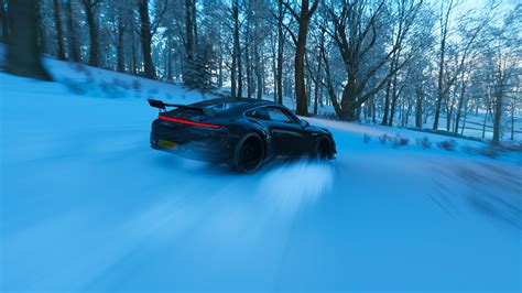 Forza Forza Horizon 4 Porsche Porsche 992 Porsche 911 Video Games Screen Shot Winter