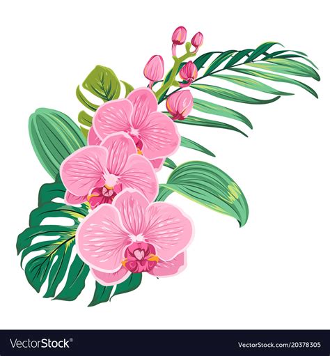 Free Free 233 Tropical Flower Leaves Svg SVG PNG EPS DXF File
