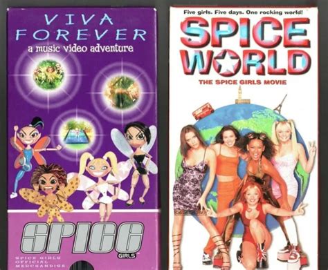 Spice Girls 2 Vhs Lot Rare Viva Forever And Spice World Columbia Pictures