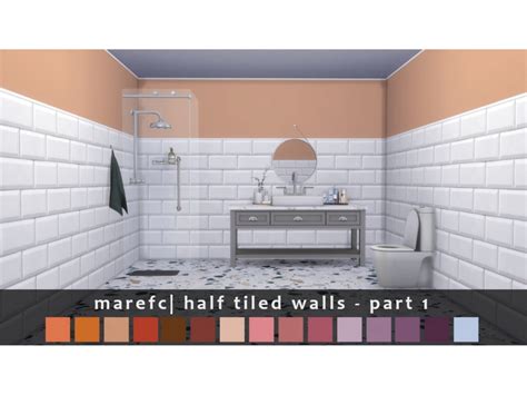 You are currently browsing sims 4 • flour • custom content. marefc's Half Tiled Walls - part 1