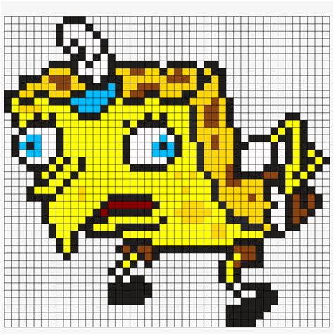 Spongebob Meme Perler Bead Pattern Bead Sprite Spongebob Meme Kandi