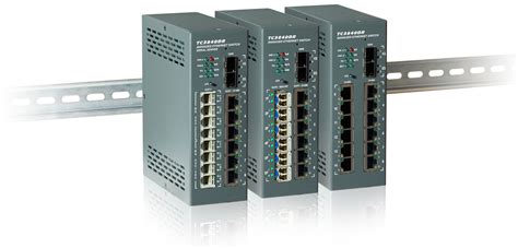 Industrial Ethernet Switch For Din Rail Mounting Tc Communications