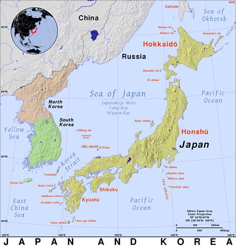 Map Of Korea And Japan World Map