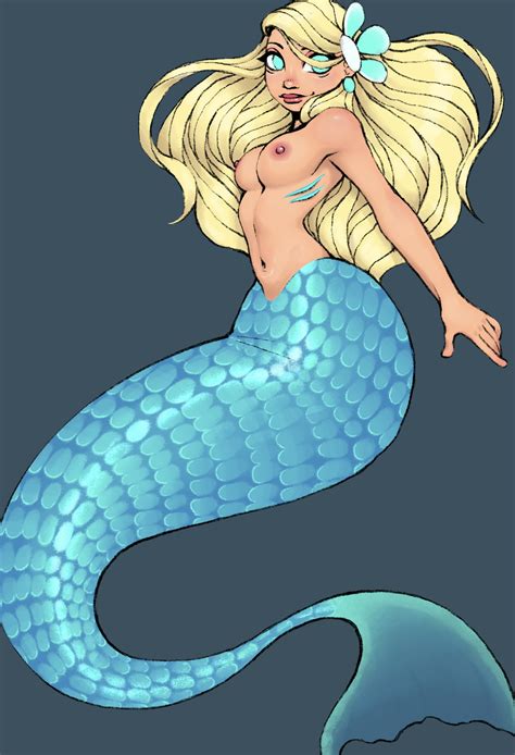 Rule 34 1girls Aqua Mermaid Mermaid World Blonde Hair Blue Eyes Blue Scales Blue Tail