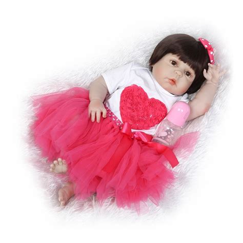 Npkcollection 55cm Soft Silicone Reborn Dolls Baby Realistic Doll