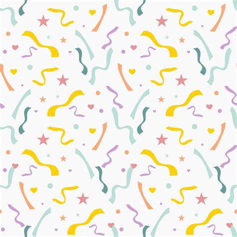 Colorful Wallpaper With Confetti For Birthday 6034886 Vector Art At