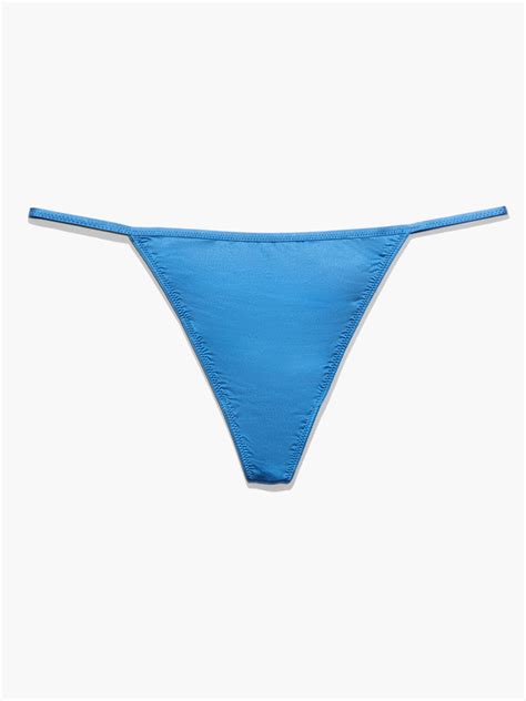 Savage Not Sorry Microfiber String Thong In Blue Savage X Fenty France