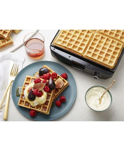 Krups Gq502d51 4 Slice Belgian Waffle Maker Macys