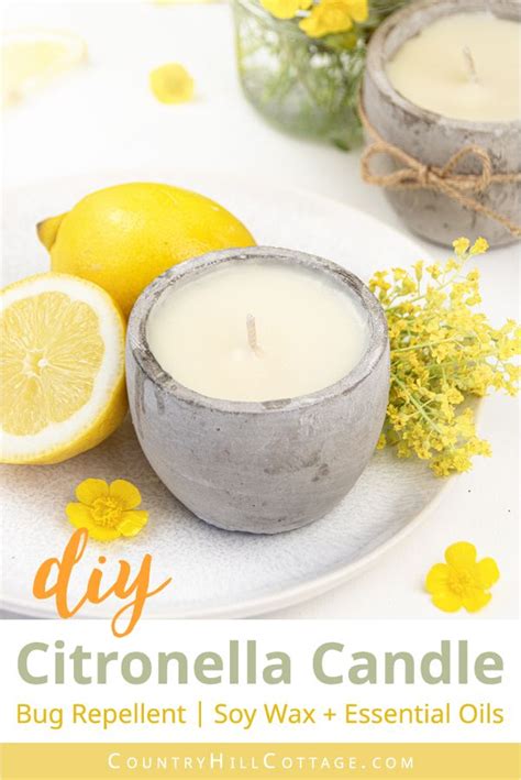 Diy Citronella Candles Recipe To Repel Mosquitoes Citronella Candles