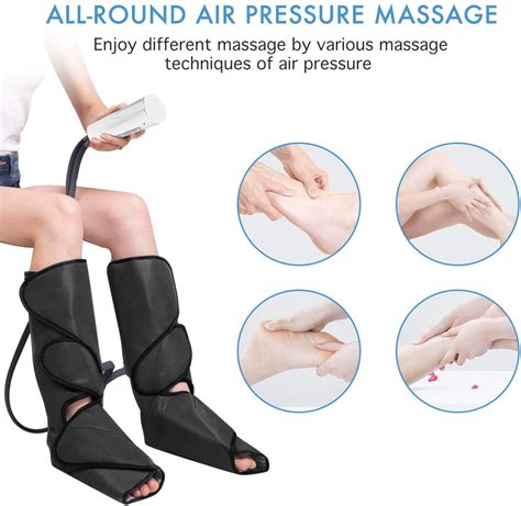 Cincom Leg Massager For Foot Calf Air Compression Leg Wraps With Portable Handheld Controller
