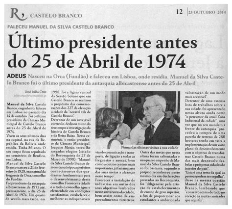 Faculdade de economia, universidade do porto; Castelo Branco - O ALBICASTRENSE: MANUEL DA SILVA CASTELO ...
