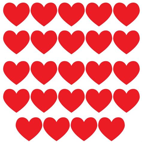 Full Page Heart Printable Red Hearts Printable Templates