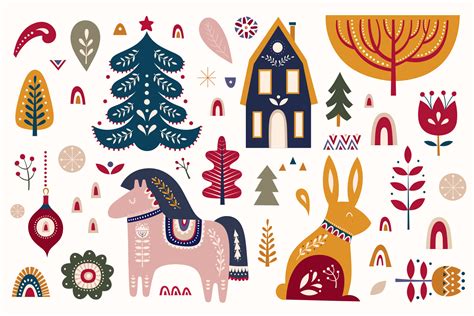 Scandinavian Christmas Collection By Molesko Studio