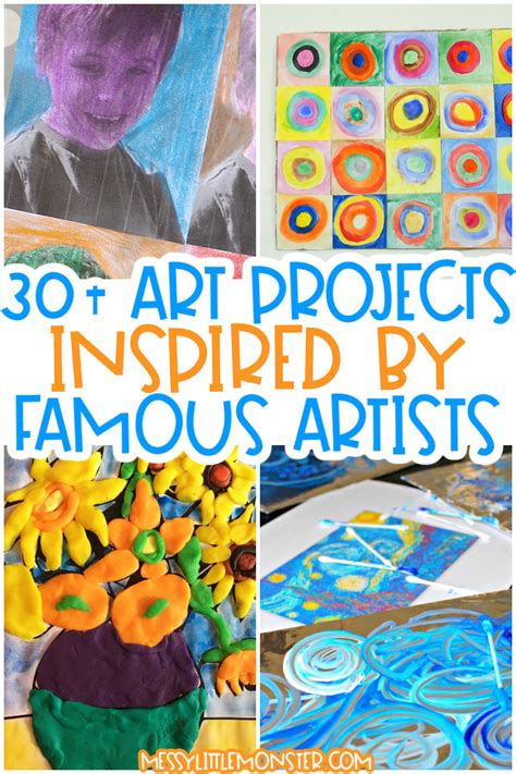 Exploring Famous Artists For Kids Fun Art Projects Inspired By