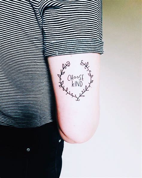 Choose kindness temporary tattoo | etsy. Arm Quote Tattoos | POPSUGAR Smart Living | Arm quote tattoos, Tattoo quotes, Choose kind