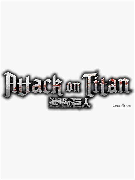 Attack On Titan Sticker By Azer Store Attack On Titan Titans Anime Book