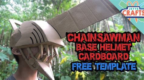 Chainsaw Man Cardboard Helmet Tutorial Denji Go Brrrrrbrrrrrr Part 1