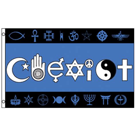 River and sea now coexist by the rules of a peculiar estuarine current.• despite the hinduism of most tamils and. Coexist in Symbols Poly Flag