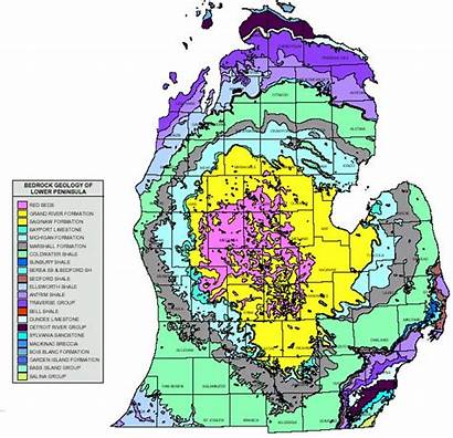 Michigan County Geology Groundwater Flow Bedrock Ottawa