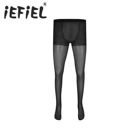 New Arrival Mens Exotic Lingerie Stretchy Full Length Sheer Pantyhose