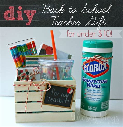 Christmas, end of the year, back to school, teacher appreciation. DIY Back to School Teacher Gift Ideas for Under $10 ...