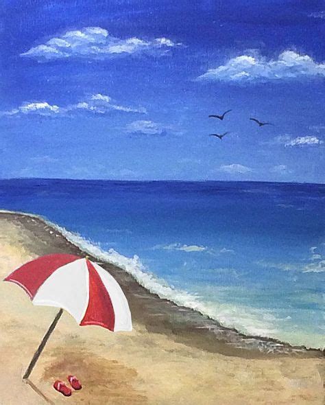 43 Ideas Painting Beach Scenes Canvases Acrylics Beach Scene Painting Beach Canvas Paintings