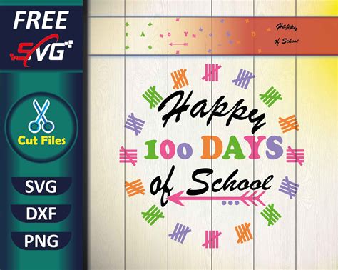 100 Days Of School Svg Free Freesvgart