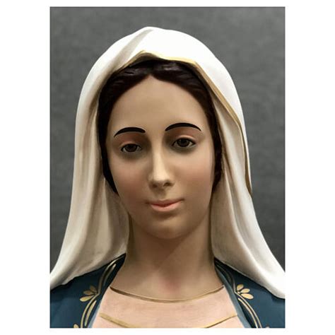 Immaculate Heart Of Mary Statue With Golden Rays 165 Cm Painted