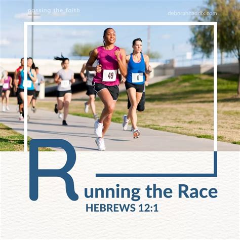 Running The Race Hebrews 121 Deborah Haddix Life Coach