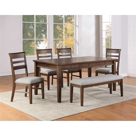 steve silver ora casual  piece table chair  bench set