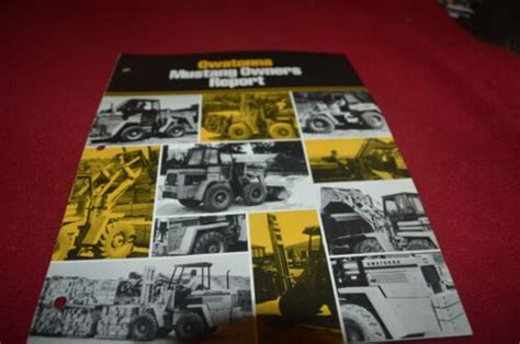 Owatonna Mustang 770 880 Articulated Loader Dealers Brochure Amil15 Ebay