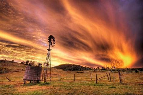 Australian Sunset Rural Photography Scenic Sunset Photography