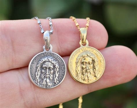 Medal Holy Face Of Jesus Holy Shroud Santa Faz Pierina Etsy