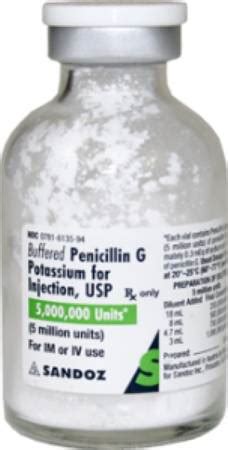 Jul 30, 2018 · penicillins are a group of antibacterial drugs that attack a wide range of bacteria. Antibiotic Penicillin G Potassium 5 MMU Injection Vial ...