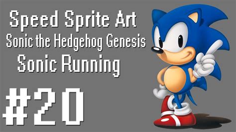 Speed Sprite Art 20 Sonic The Hedgehog Sega Genesismegadrive
