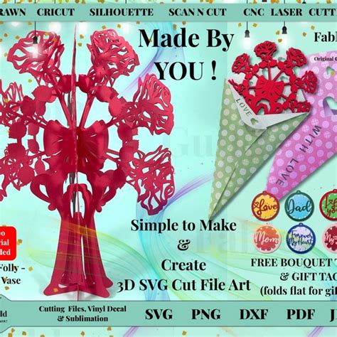 Pop up Flower Svg - Etsy