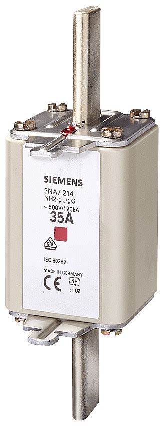 Siemens Lv Hrc Fuse Link Nh2 In 200 A Gg Un Ac 500 V Un Dc 440