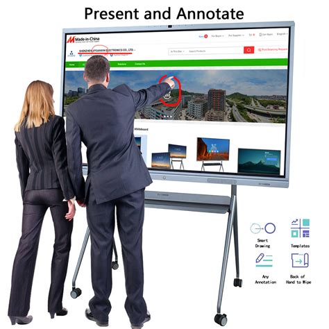 75 Inch Smart Touch Screen Interactive Whiteboard For Classrooms For