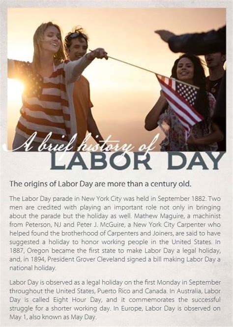 The employment act provides minimum terms and conditions (mostly of. A Brief History of Labor Day | GalvestonCondoLiving.com