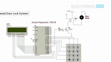 Password Based Door Lock System Using 8051 Microcontroller Youtube