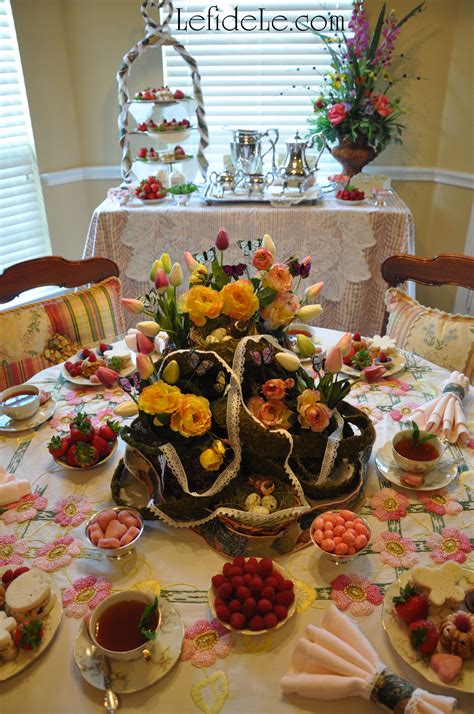 Spring Garden Mothers Day Tea Party Tablescape Décor Ideas Free