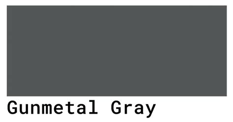 Gunmetal Gray Color Codes The Hex Rgb And Cmyk Values That You Need