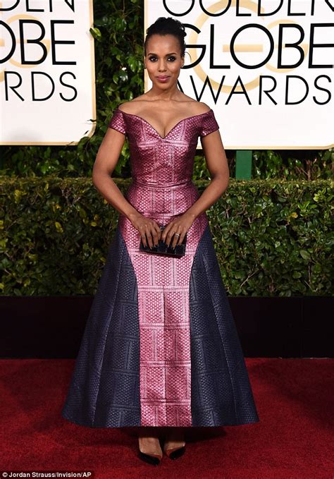 Kerry Washington Misses The Mark In A Pink And Purple Gown At The 2015