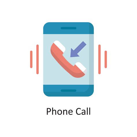 Phone Call Vector Flat Icon Design Illustration Cloud Computing Symbol