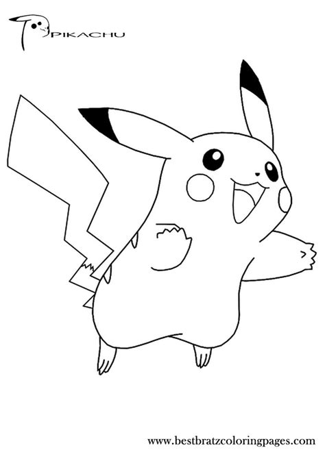 There's no doubt that pikachu is the most well known pokemon. Free Printable Pikachu Coloring Pages For Kids ...