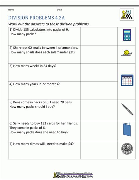 Multiplication And Division Word Problems Worksheets