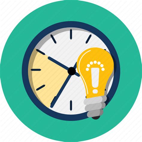 Alert Glass Hour Ideea Light Bulb Saving Time Icon