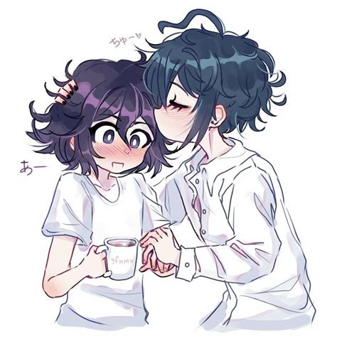 Shuichi saihara and kokichi oma with an s/o who fell asleep on them headcanons. Shuichi Saihara Kokichi Oma saioma in 2020 | Cute anime ...