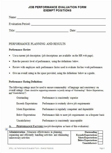 Employee evaluation form always exists so that there is transparent correspondence among bosses and employees about the degree of performance. Employee Performance Review Template Word Lovely 31 ...